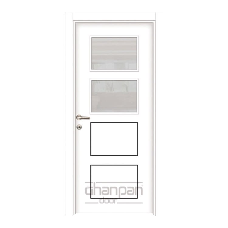 Customizable Laminox wooden doors for interior spaces.