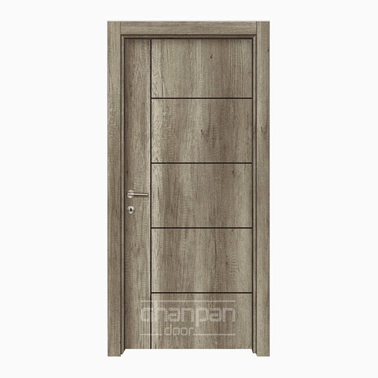 Modern melamine doors for global interior door markets.