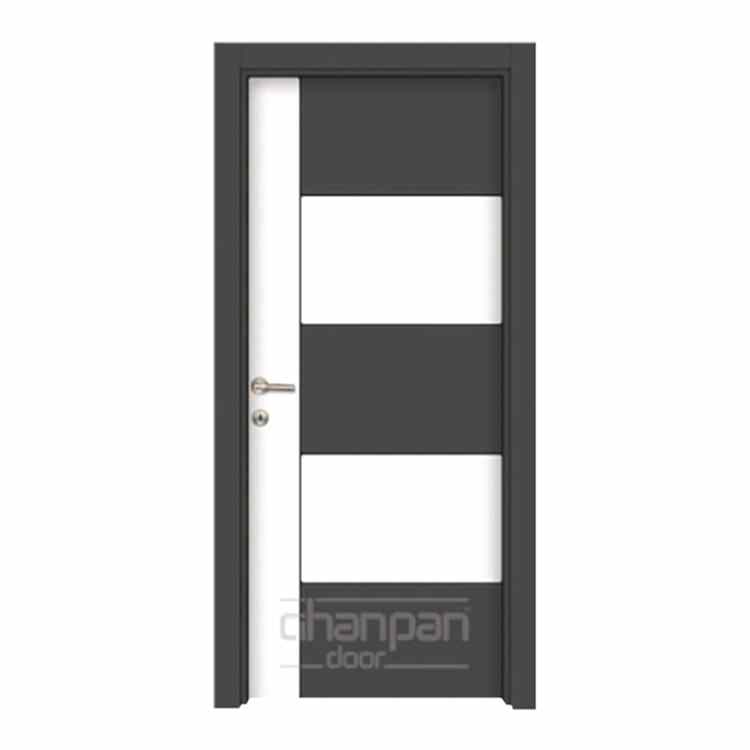 Modern melamine doors for global interior door markets.
